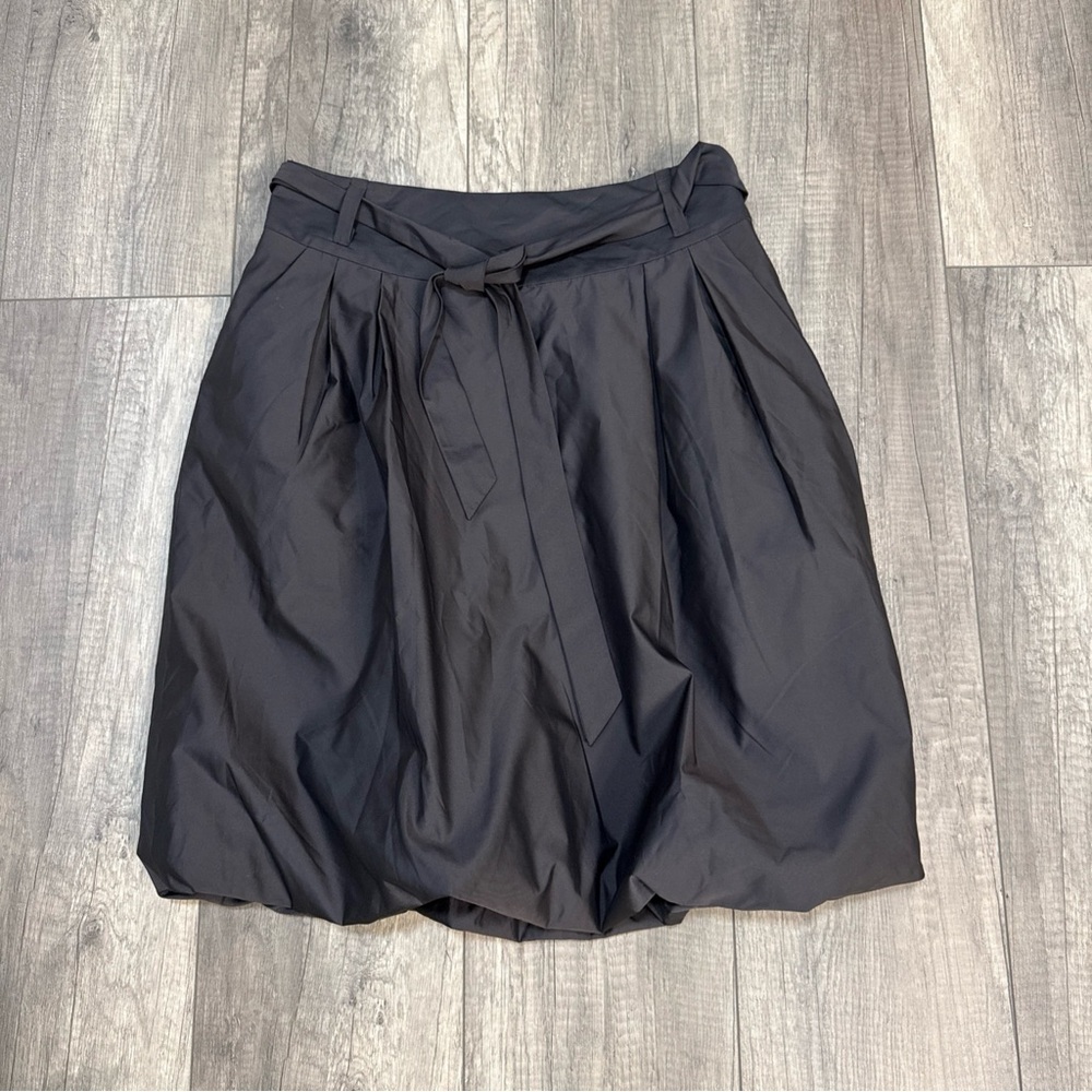 Banana Republic Charcoal Bubble Skirt with Tie Waist